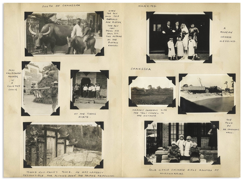 Large Archive From 1928-1931 Documenting the Chinese Civil War, Including Over 800 Silver Gelatin Photos & 100 Letters -- With Attention to Changsha, Where Mao Zedong Spent His Formative Years